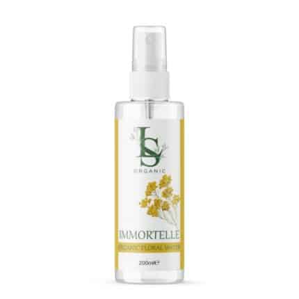Organic floral water from immortele